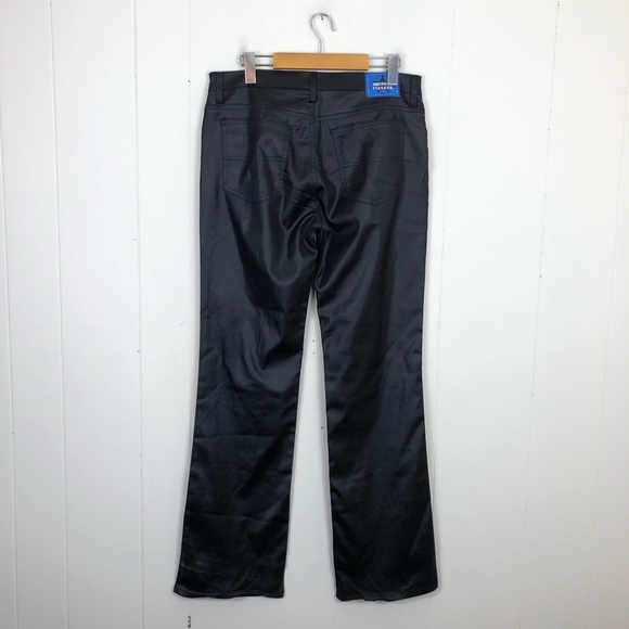 Vintage Bubblegum American Flavour Black Satin Pants Sz 32 - Picture 9 of 14